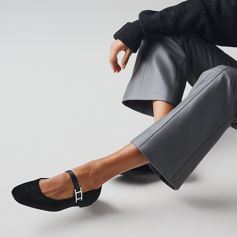 バレエシューズ 《ジェーン》 - ブラック | Hermès - エルメス-公式サイト