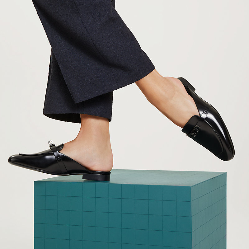 Oz mule - Black | Hermès USA