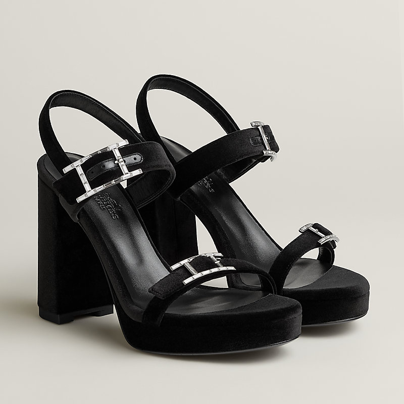 Bossa sandal - Black | Hermès USA