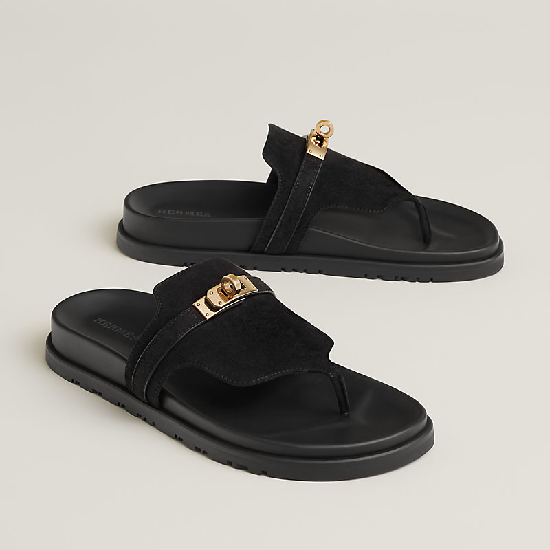 Empire sandal - Black | Hermès Canada