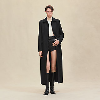 Long coat - Black | Hermès Netherlands