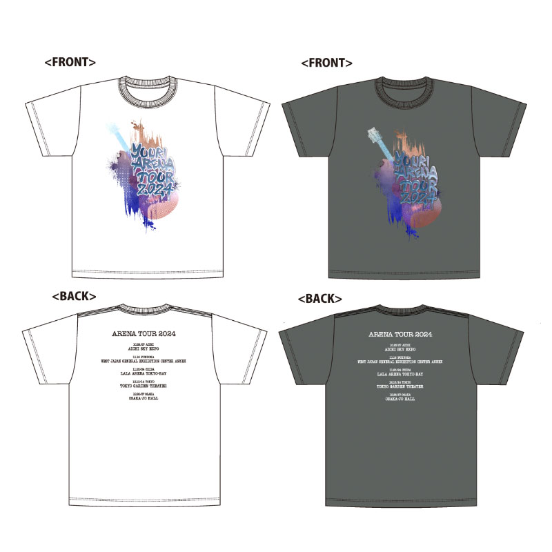 ARENA TOUR 2024 T-Shirts - 優里 Official Goods Store
