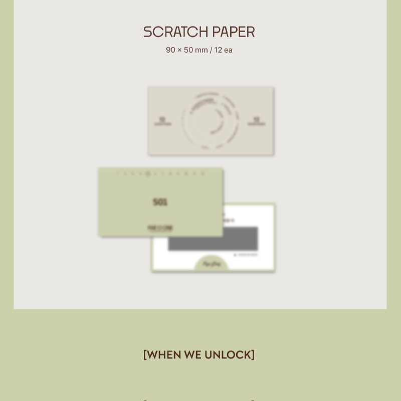 FIVE O ONE 20th Anniversary Season's greetings 'When We Unlock