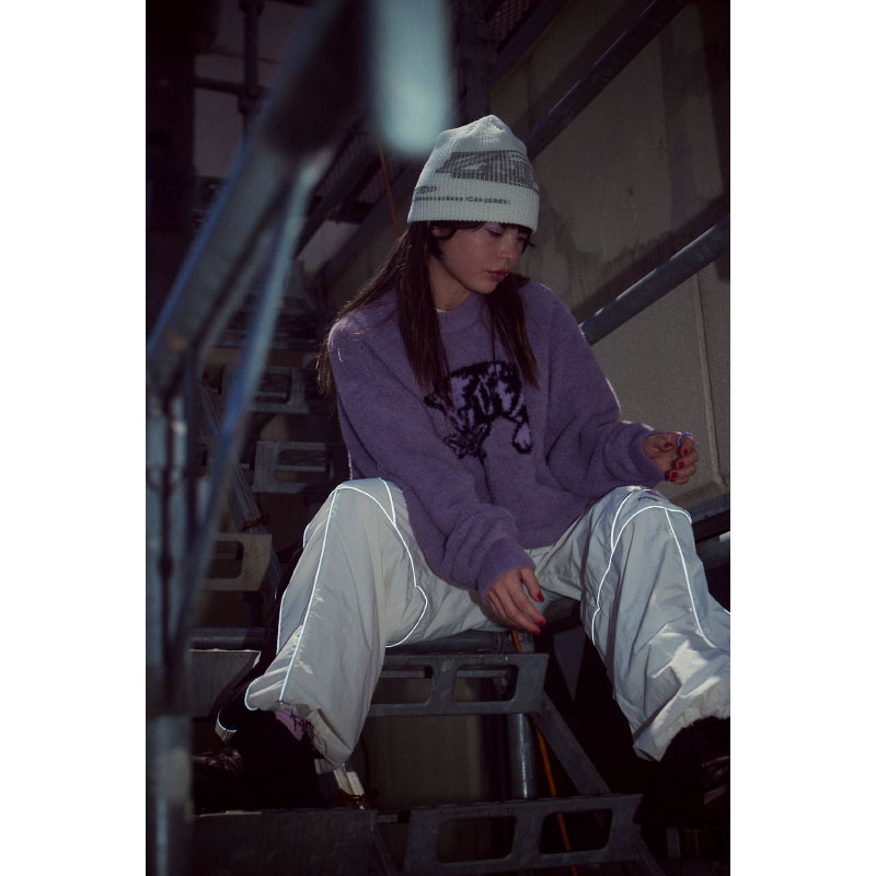 SUNANEKO Mohair Touch Knit (Lavender) - ZUTOMAYO MART