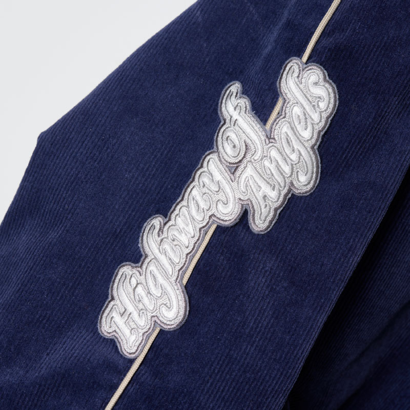 Corduroy Wappen Jacket (Navy) - ZUTOMAYO MART
