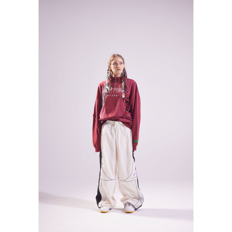 Half Zip Sweat (Red) - ZUTOMAYO MART