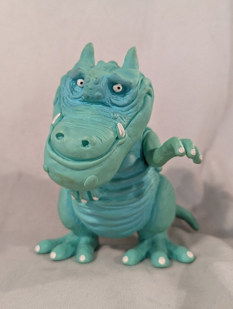 DOM DOM 店頭用/ソフビ H・MURAYAMA ドムドムバーガー怪獣 (エメラルド