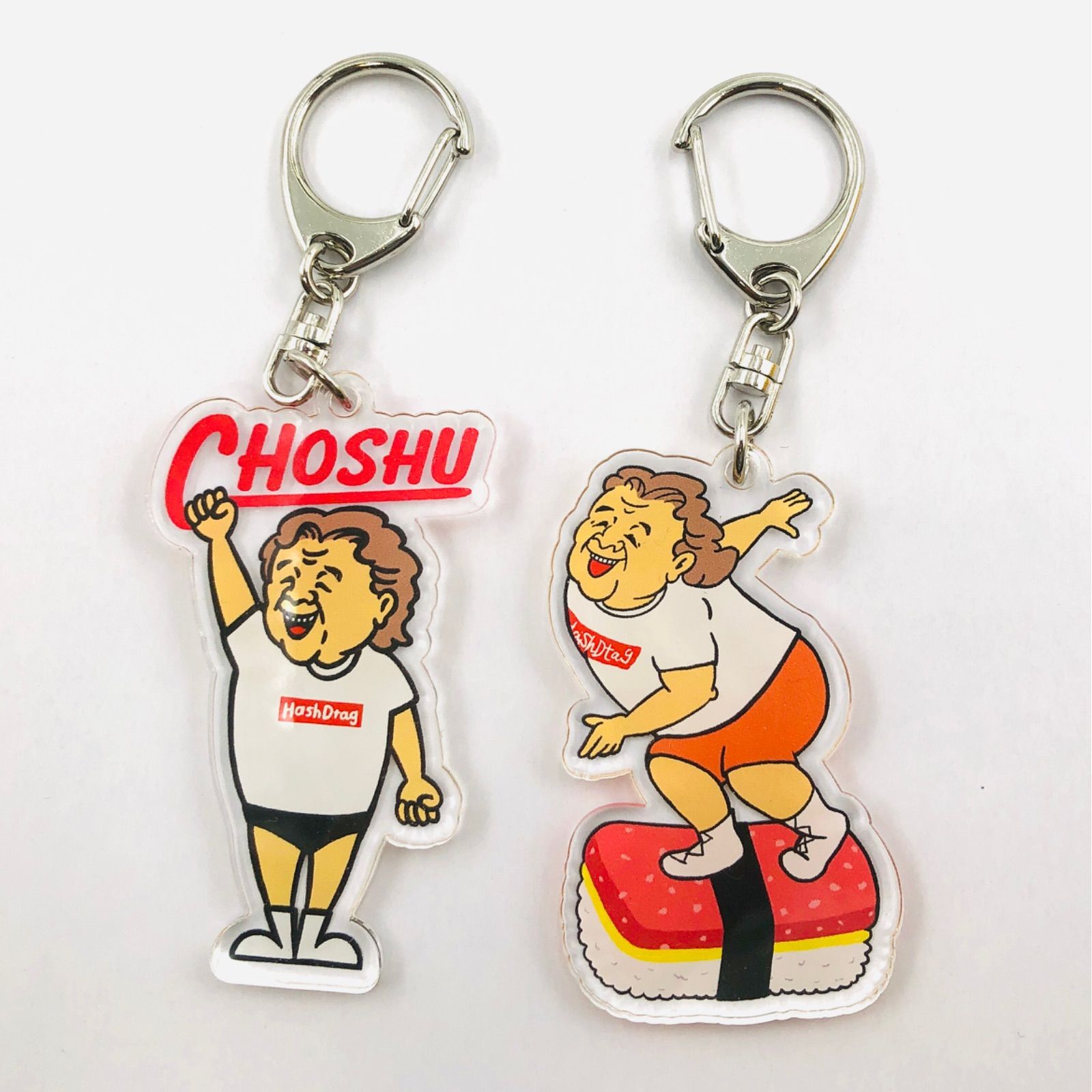 新品 長州力 キーホルダー KEY HOLDER キーリング 2個セット SET