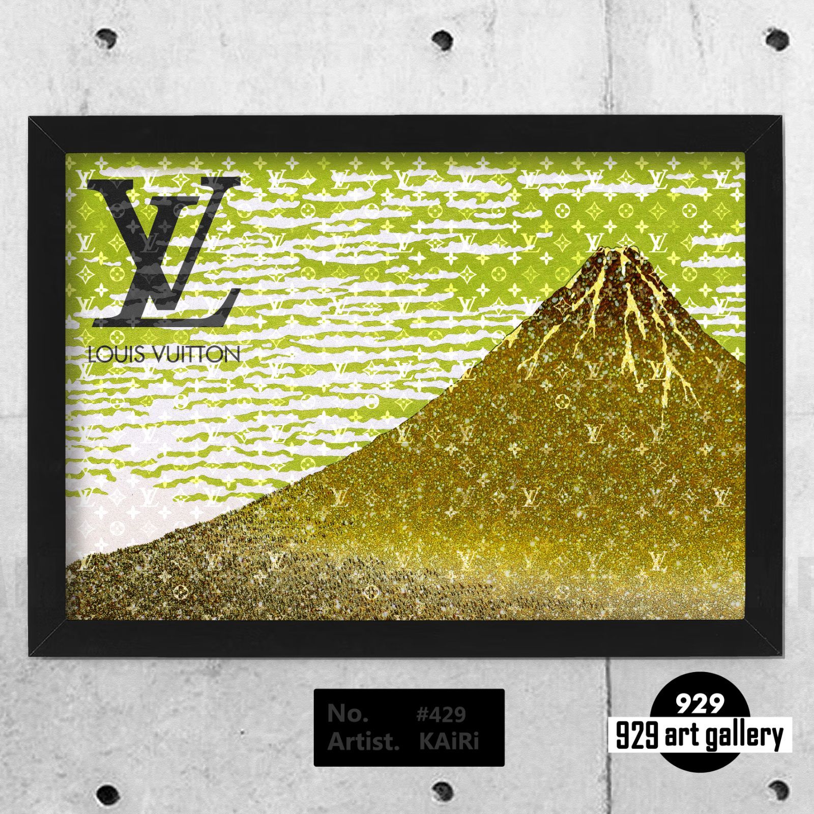 LOUIS VUITTON type☆A4額装済オマージュアートインテリアポスター#429