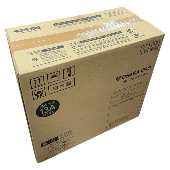 未開封】大阪ガス ガスファンヒーター 140-6053 都市ガス 大阪ガス 140