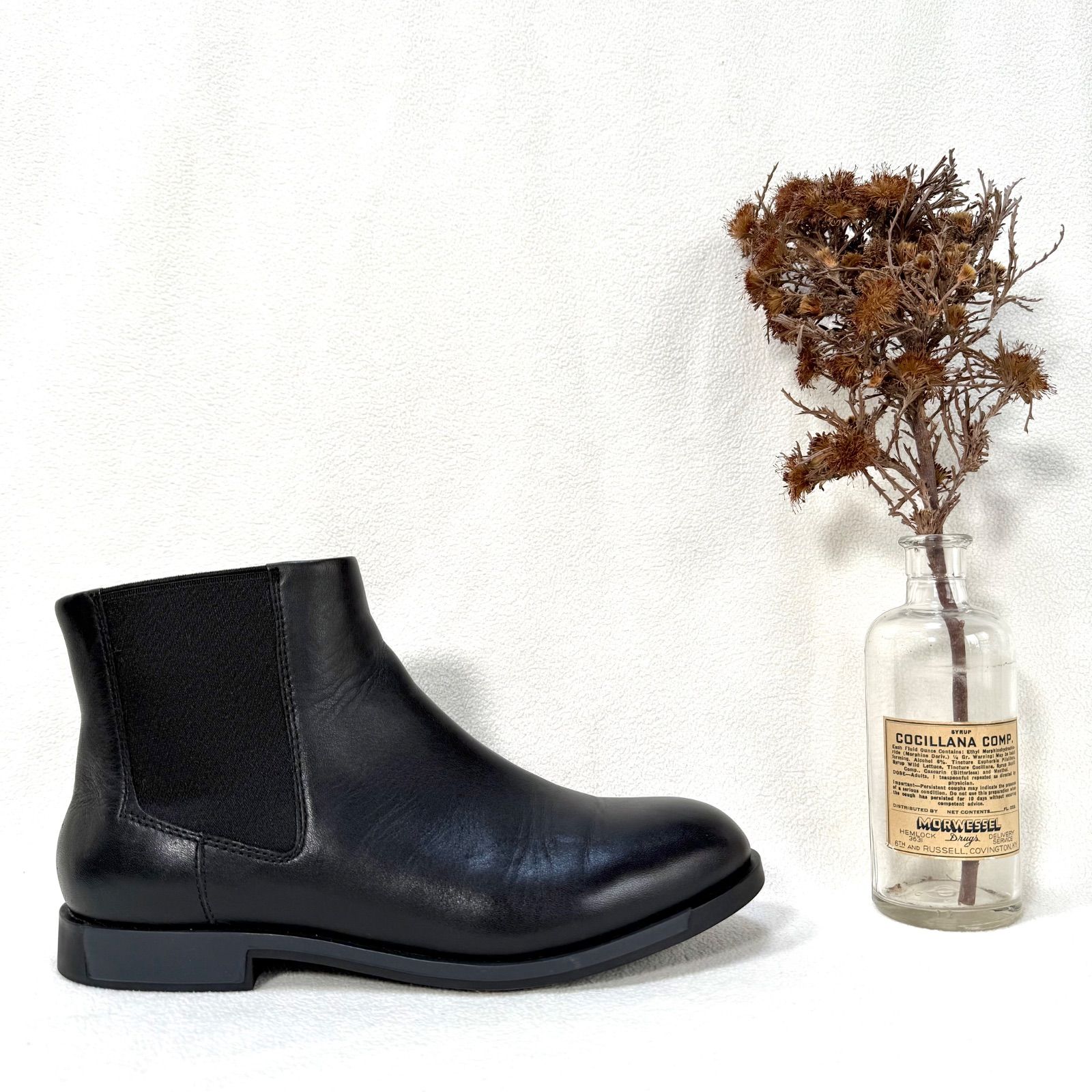 極美品✨カンペール サイドゴア ブーツ レザー ブラック 39 CAMPER