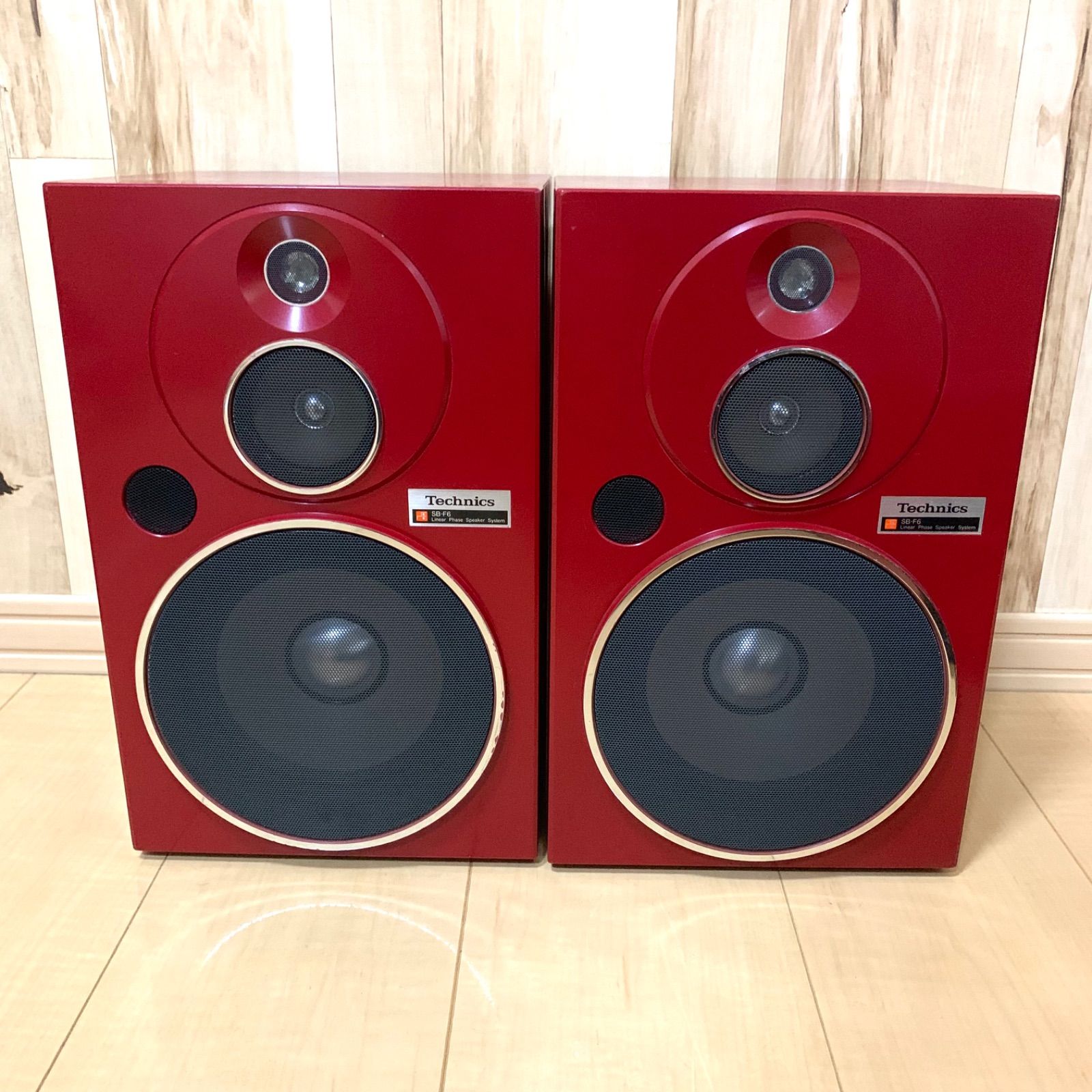 Technics システムコンポ コンサイス6 SB-F6/SL-6/SA-K6レッド 赤