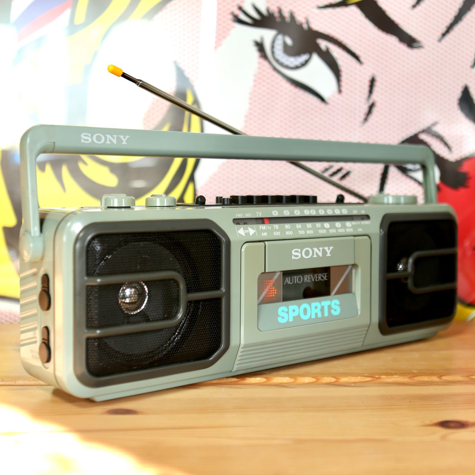 最終値下げ】SONY SPORTS ラジカセ CFS-V75オリーブ ソニー 最終値下げ