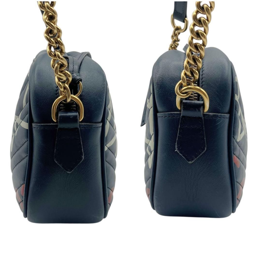 ⭐️美品⭐️ グッチ GGマーモント ゴースト チェーン ショルダー