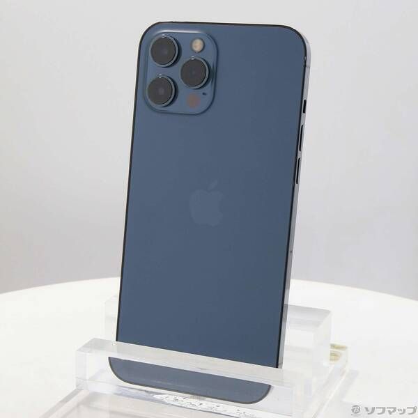 中古品〕 iPhone12 Pro Max 128GB パシフィックブルー MGCX3J／A SIM