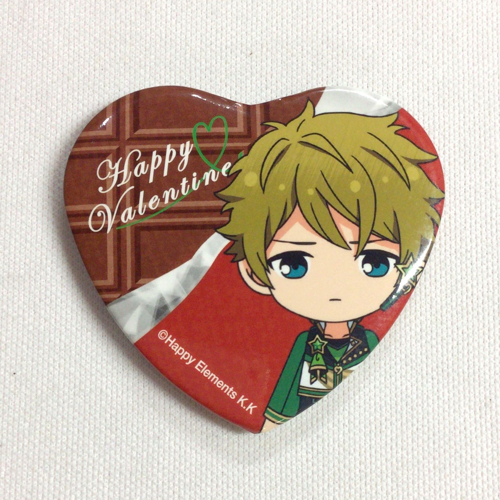 8】 あんさんぶるスターズ 高峯翠 バレンタイン ハート 缶バッジ