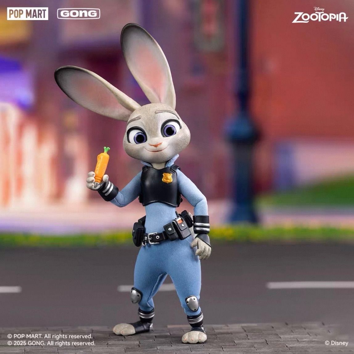 レア 海外限定 POPMART × 共鳴GONG ディズニー ズートピア アクション