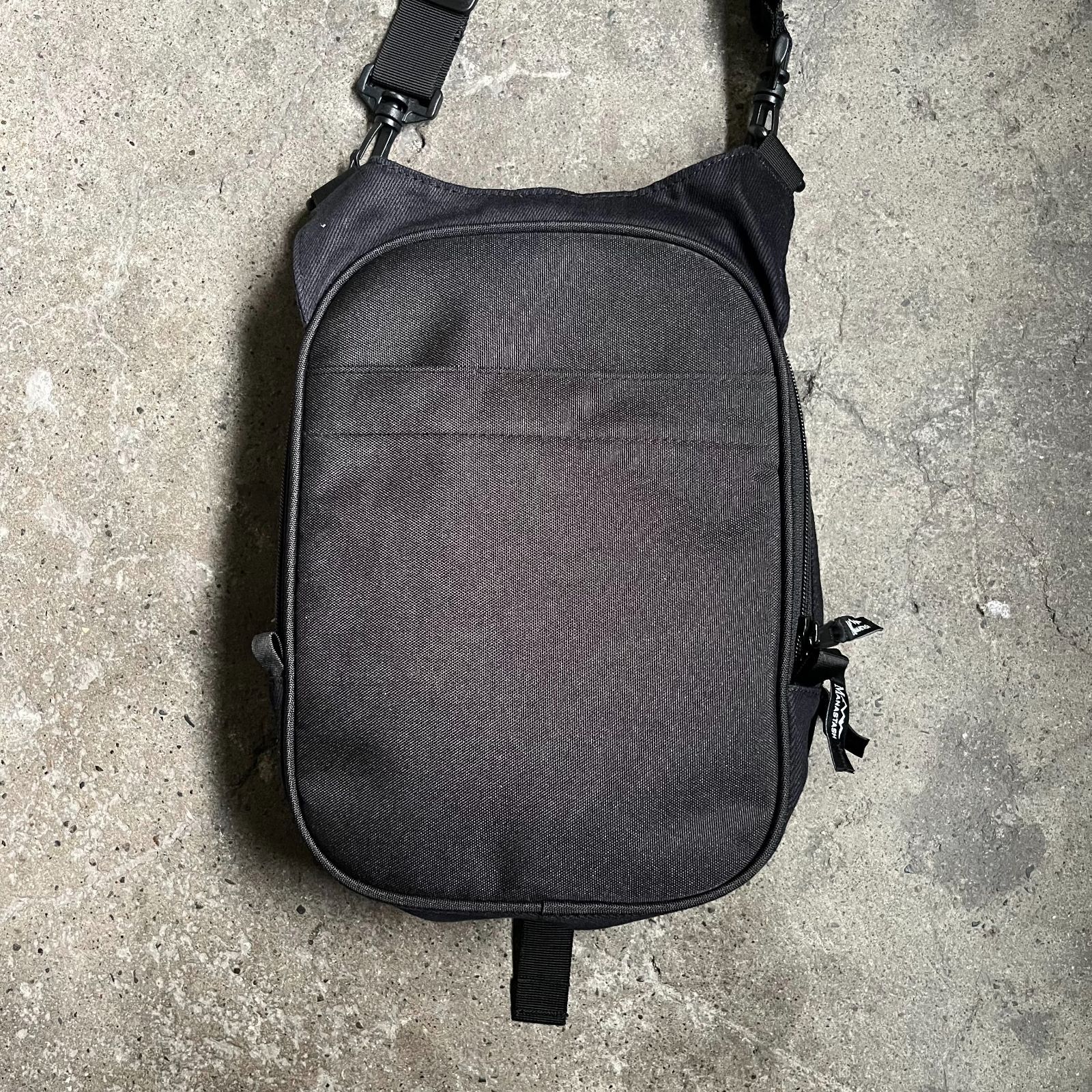 STABRIDGE × MANASTASH Grid Rip-Stop Travel Bag Black スタブリッジ