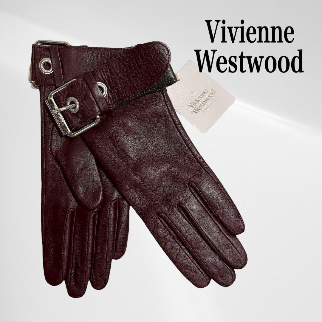 タグ付き・未使用品】 ヴィヴィアン ウエストウッド 手袋 レザー