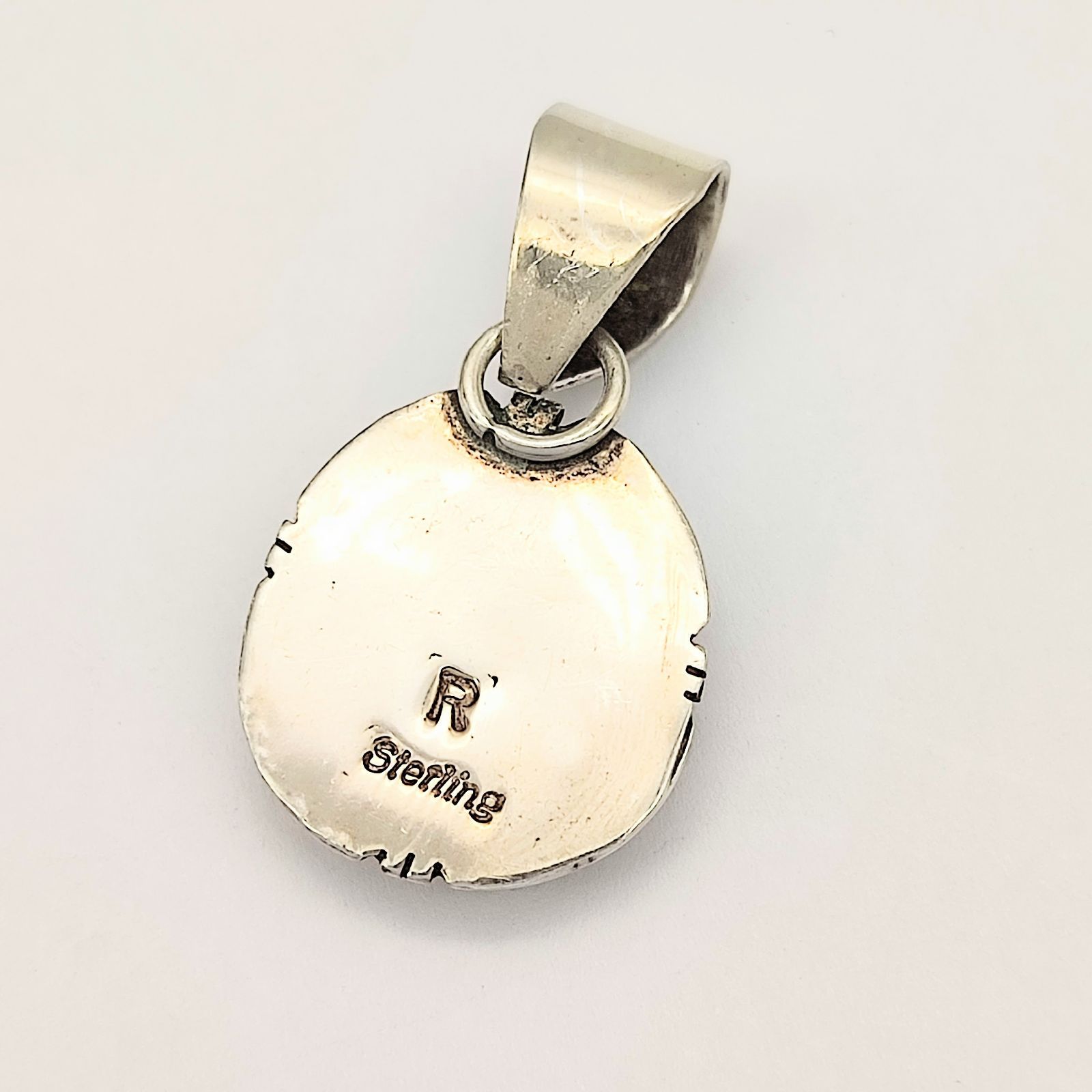 美品】インディアンジュエリー ナバホ族 ターコイズペンダントトップ R