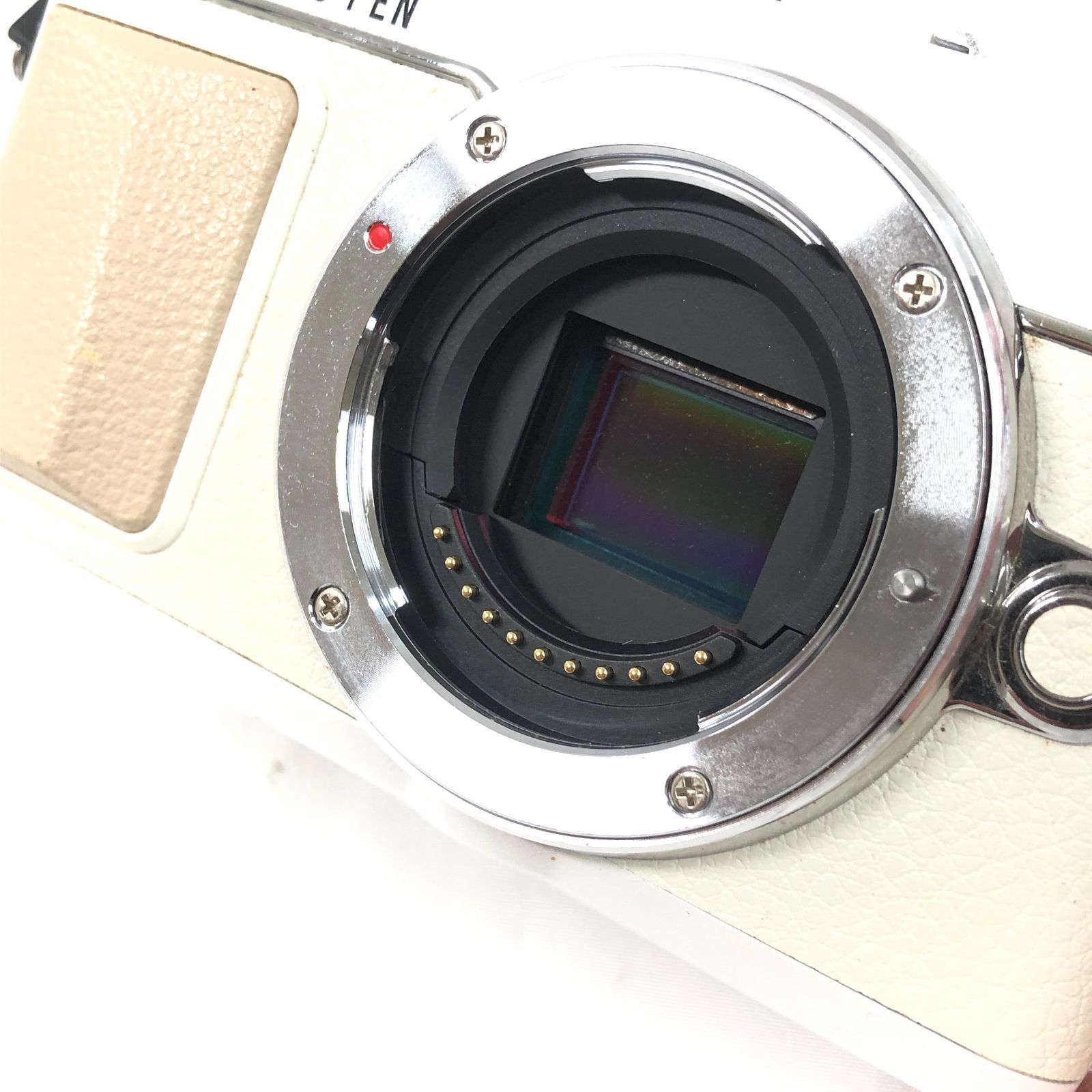 ジャンク】OLYMPUS PEN E-PL7 14-42mm EZレンズキット ホワイト ミラー