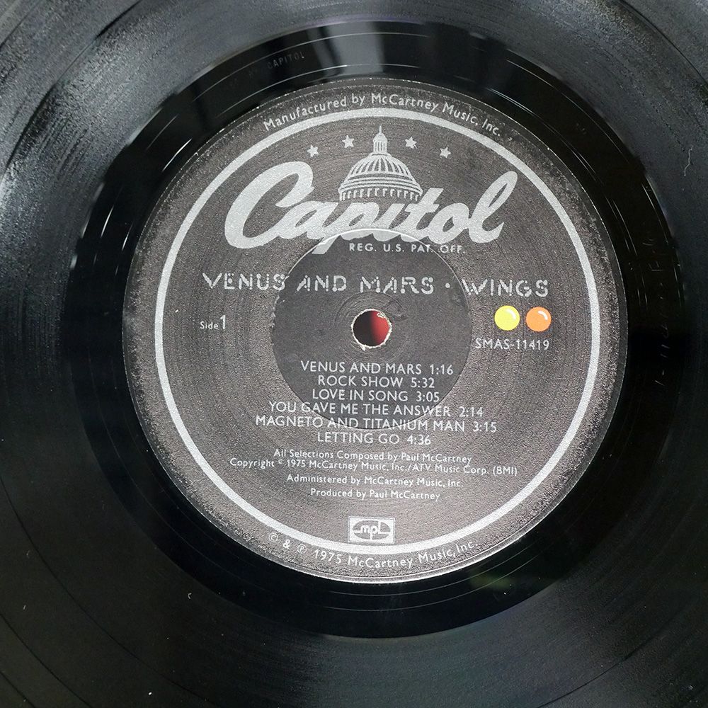 US盤 WINGS/VENUS AND MARS/CAPITOL SMAS11419 LP - メルカリ
