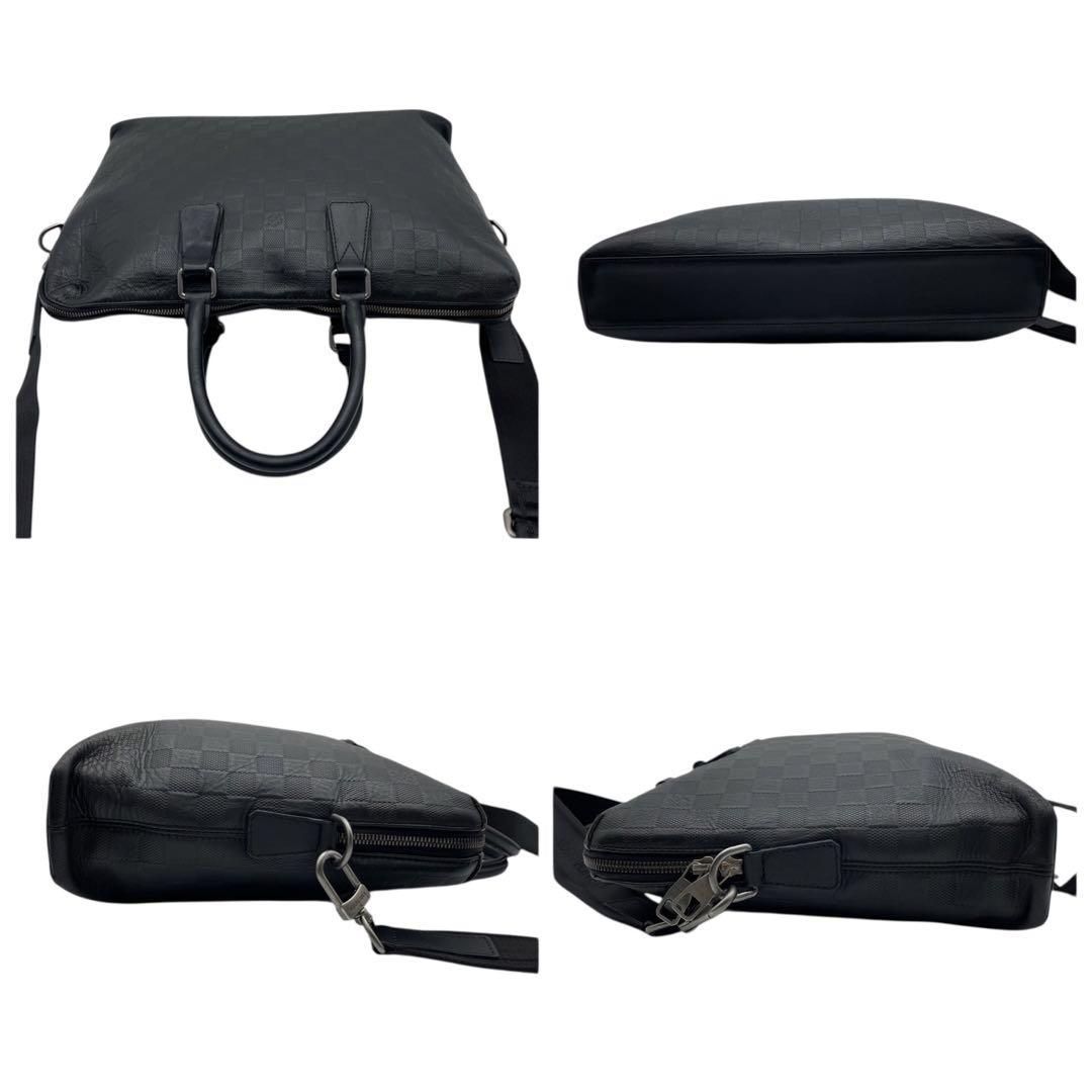 ルイヴィトン ダミエアンフィニ PDJ ビジネスバッグ 2way 黒 5146 楽天