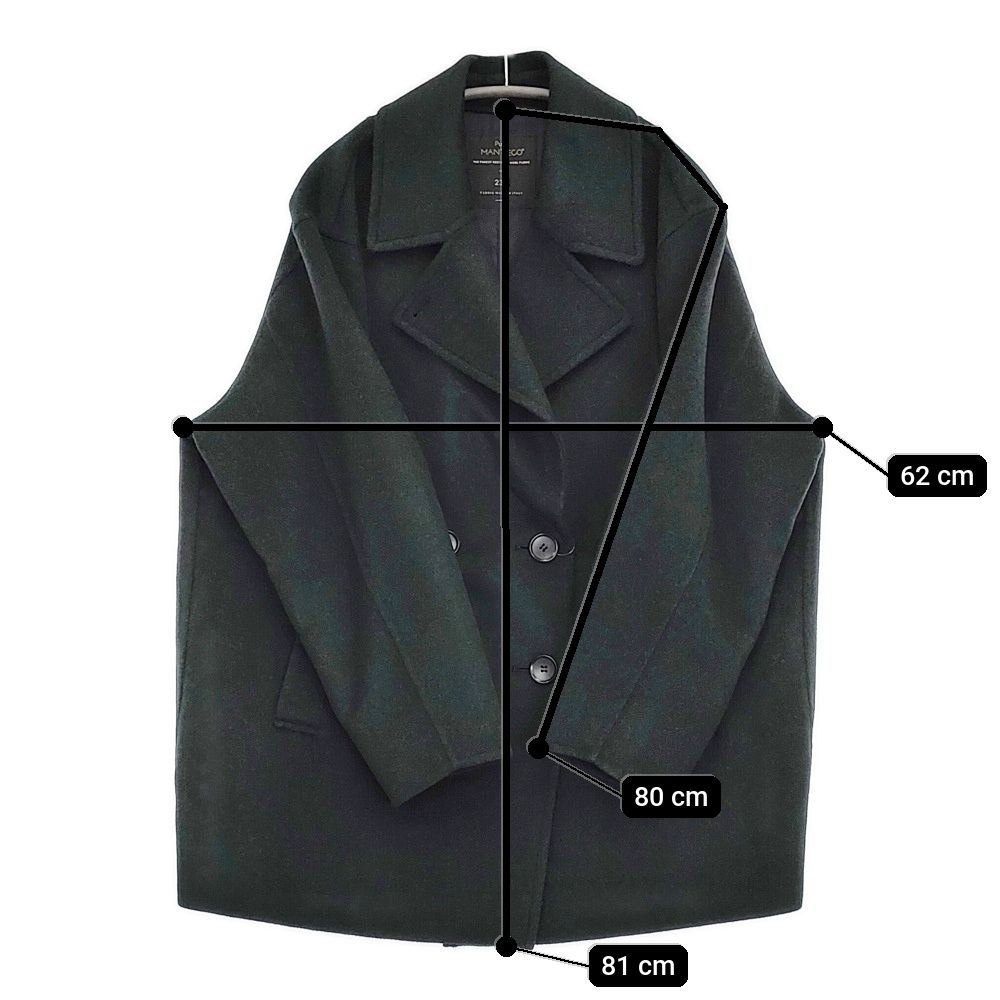 23区 未使用 【滝沢眞規子さん着用】MANTECOPureリバー Pコート サイズ