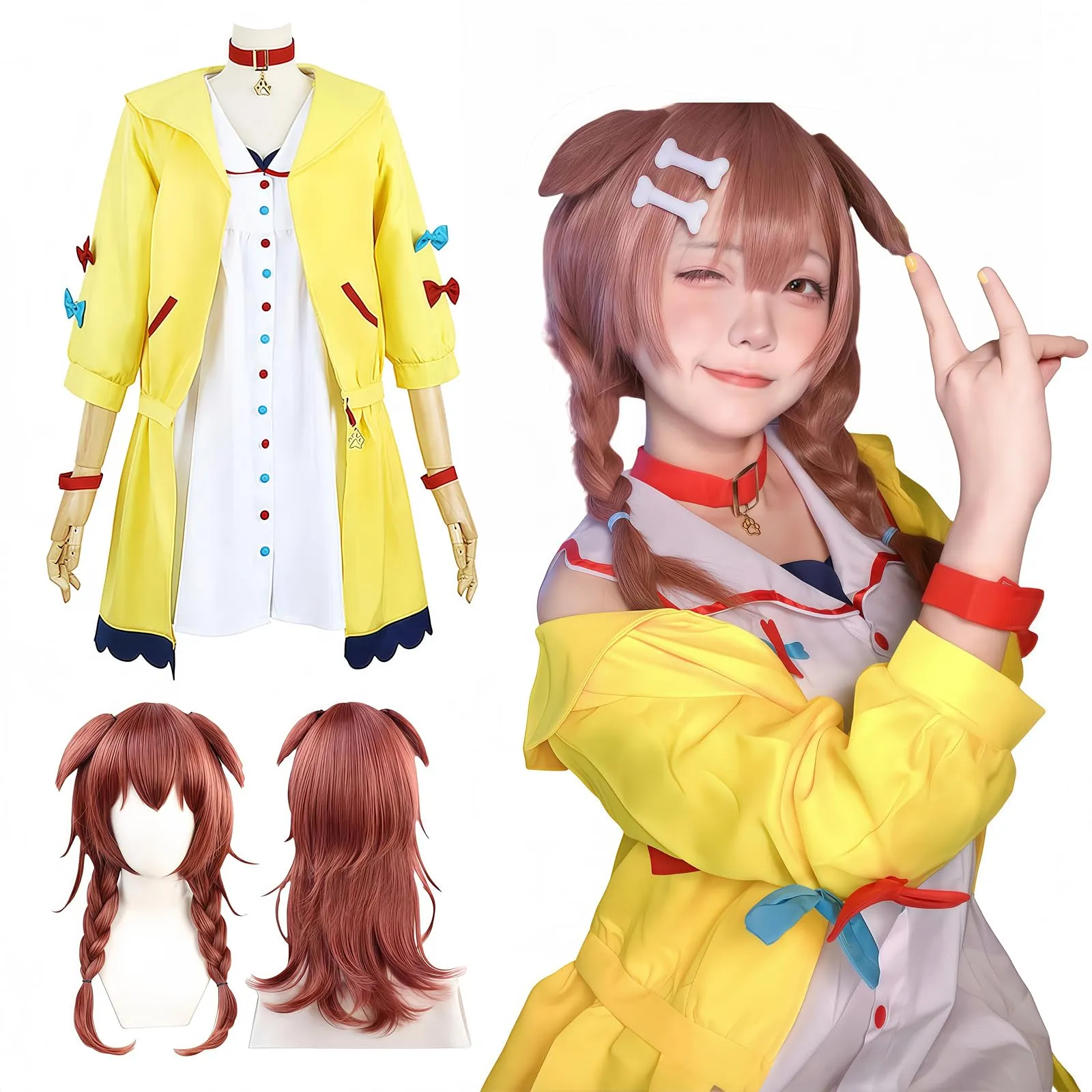 ホロライブ戌神ころね／コスプレフルセット2着 戌神ころね コスプレ