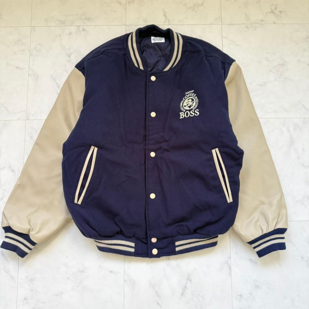 SUNTORY BOSS ボスジャン 本革スタジアムジャンパー レザー 2024