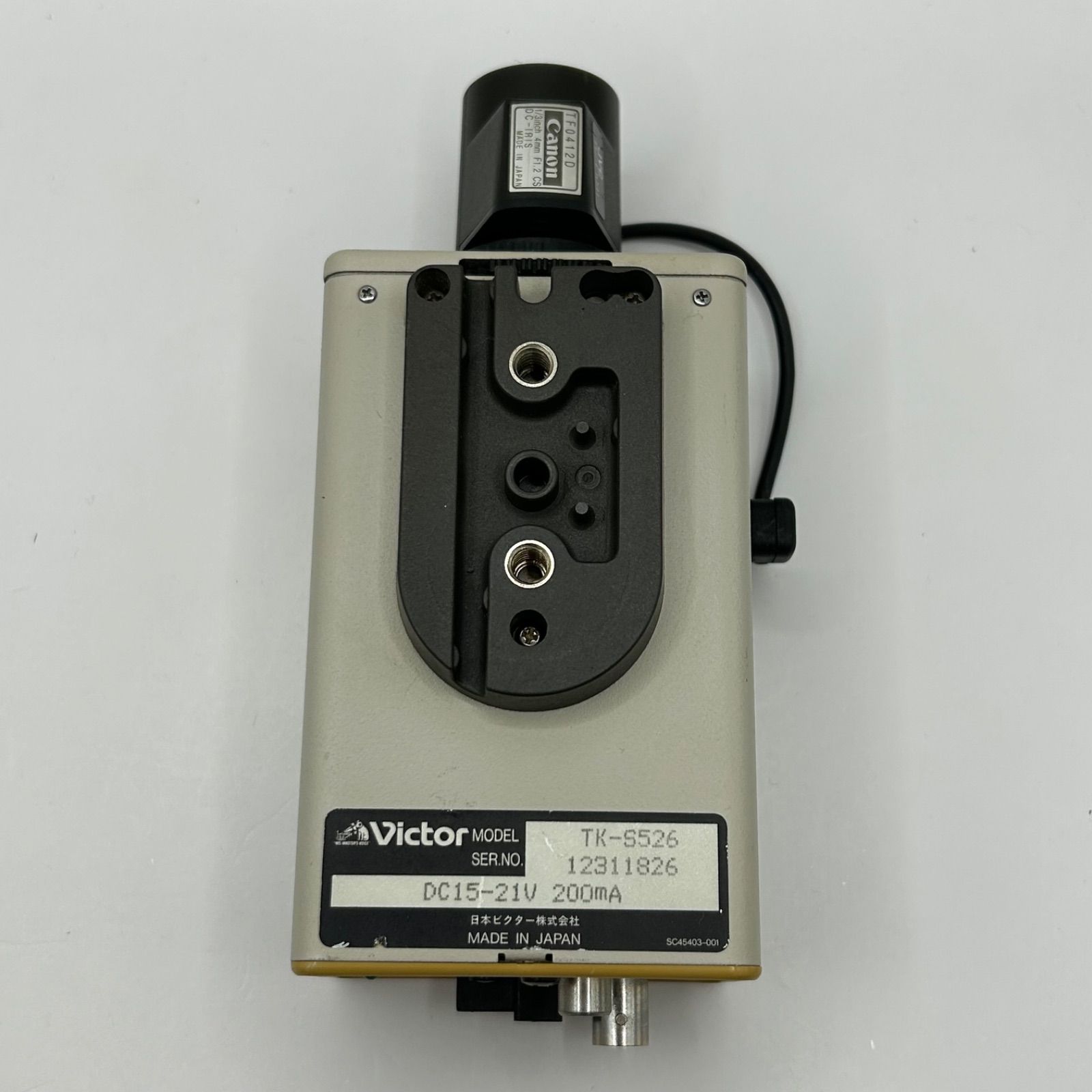 ジャンク品】victor DIGITAL COLOR VIDEO CAMERA TK-S526 ビクター