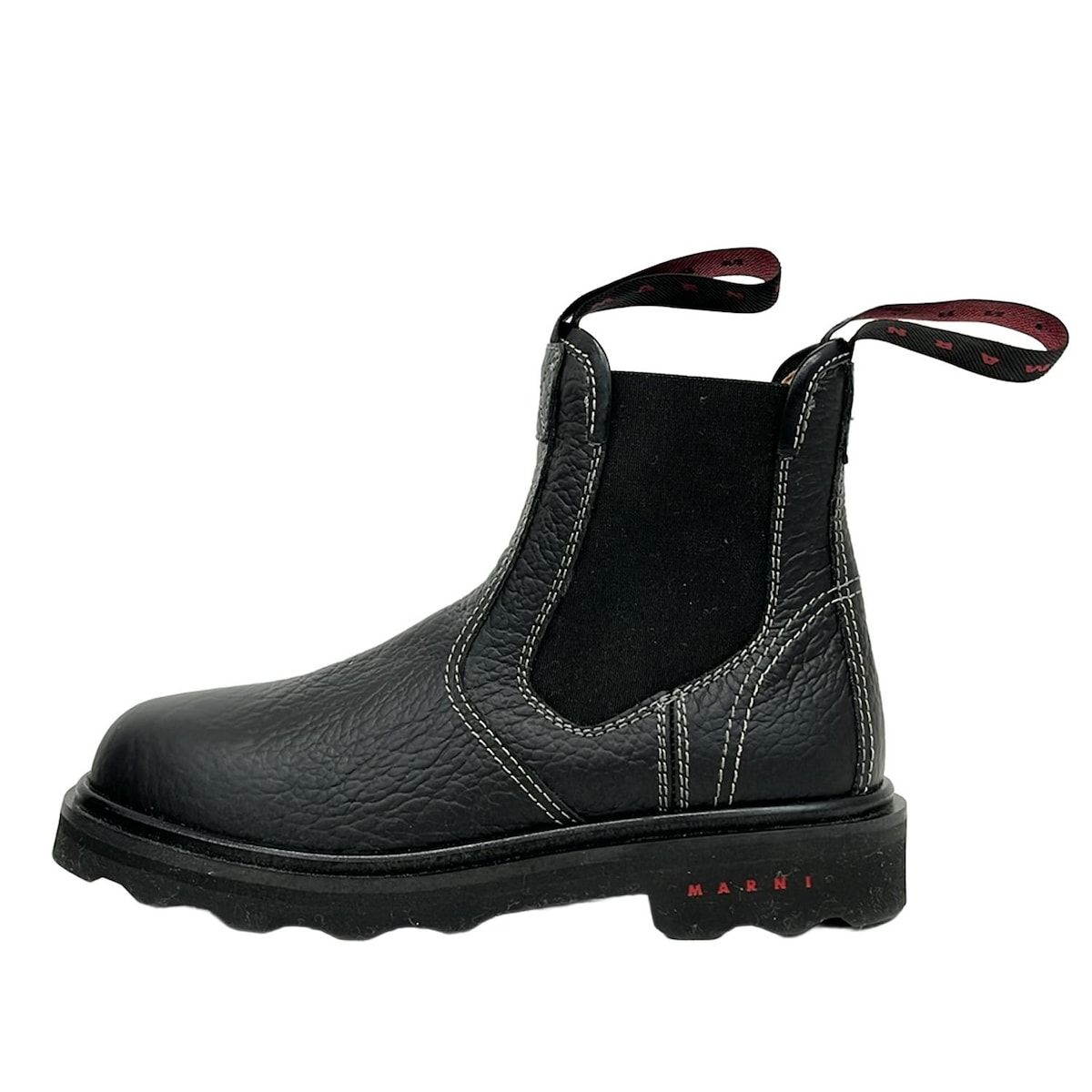 MARNI(マルニ) ショートブーツ 37 レディース - 黒 サイドゴア/vibram