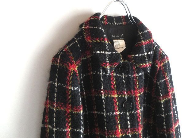 希少 90sビンテージ フランス製 agnes b. アニエスベー チェック