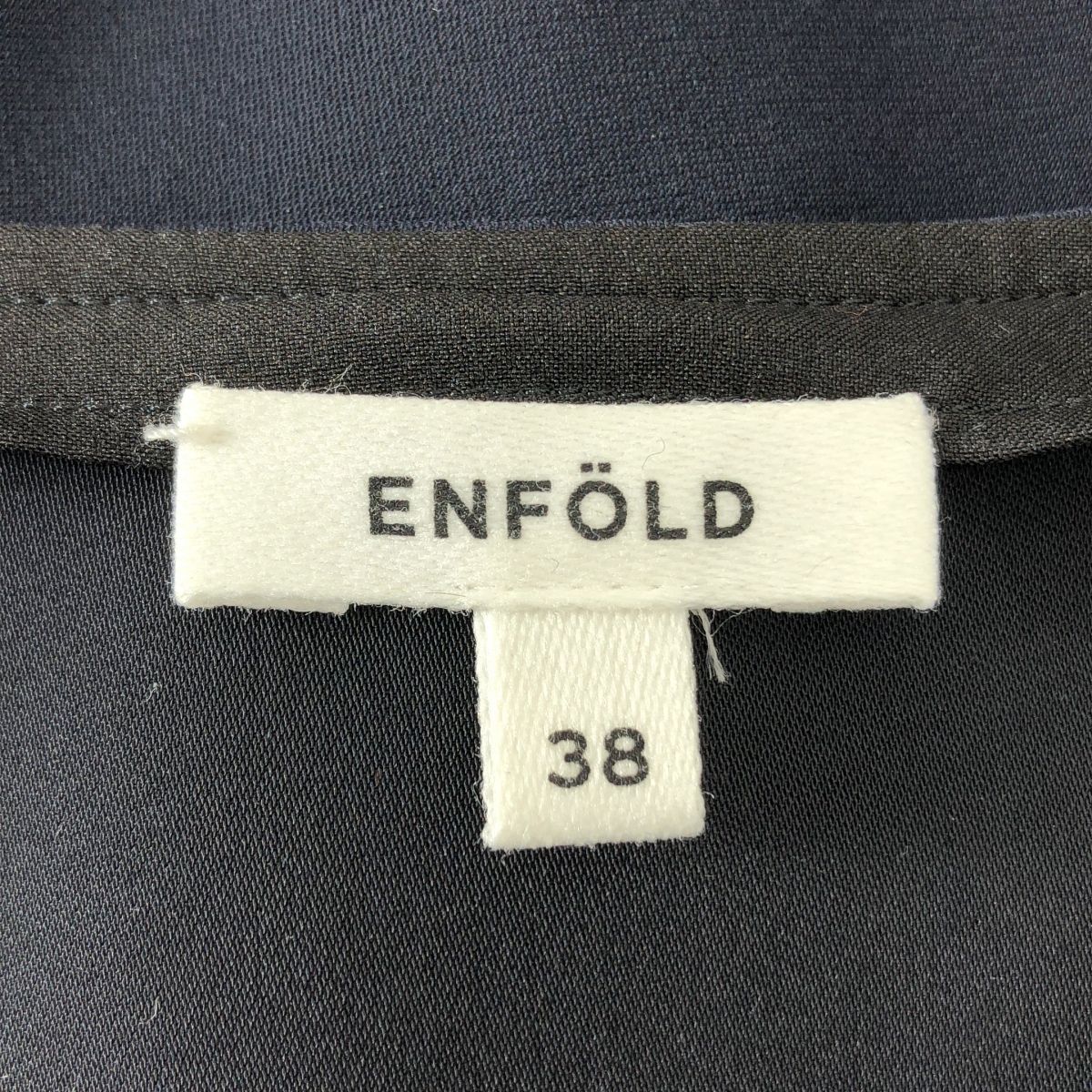 ENFOLD / エンフォルド | ダブルサテン アシンメトリーブラウス | 38