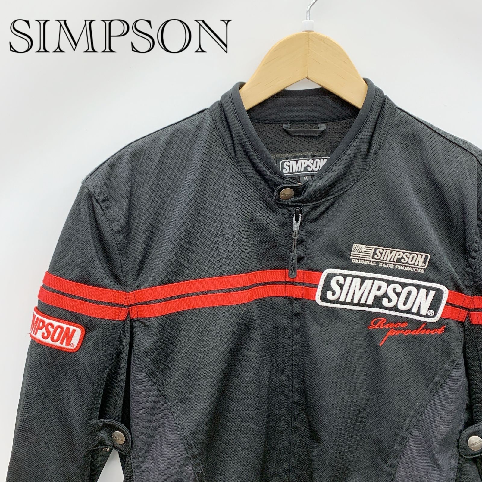 SIMPSON シンプソン レーシングジャケット Mサイズ BLACK 黒 60th