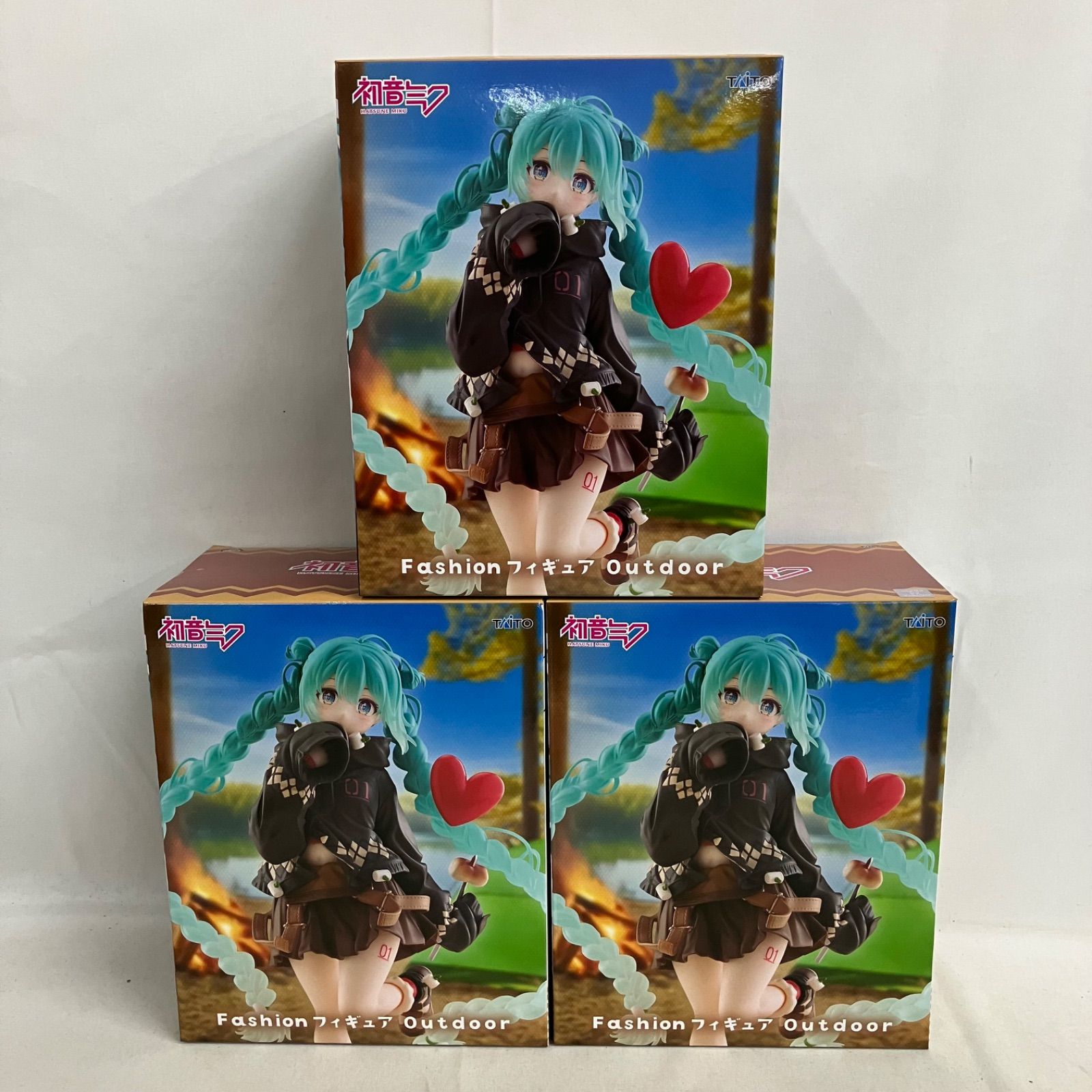 未開封 初音ミク Fashion フィギュア outdoor 3個セット SF2260 c107