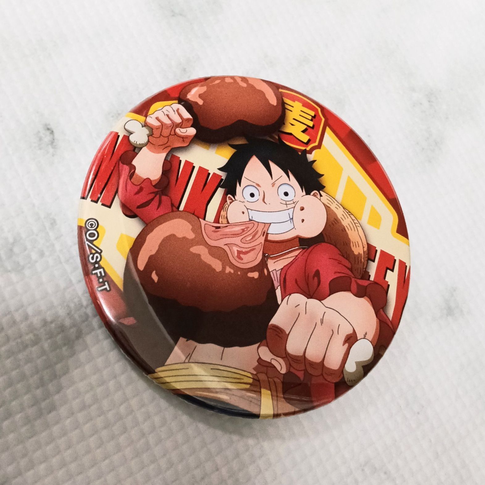 ONEPIECE 輩缶バッジ GOURMET モンキー・D・ルフィ 麦わらストア