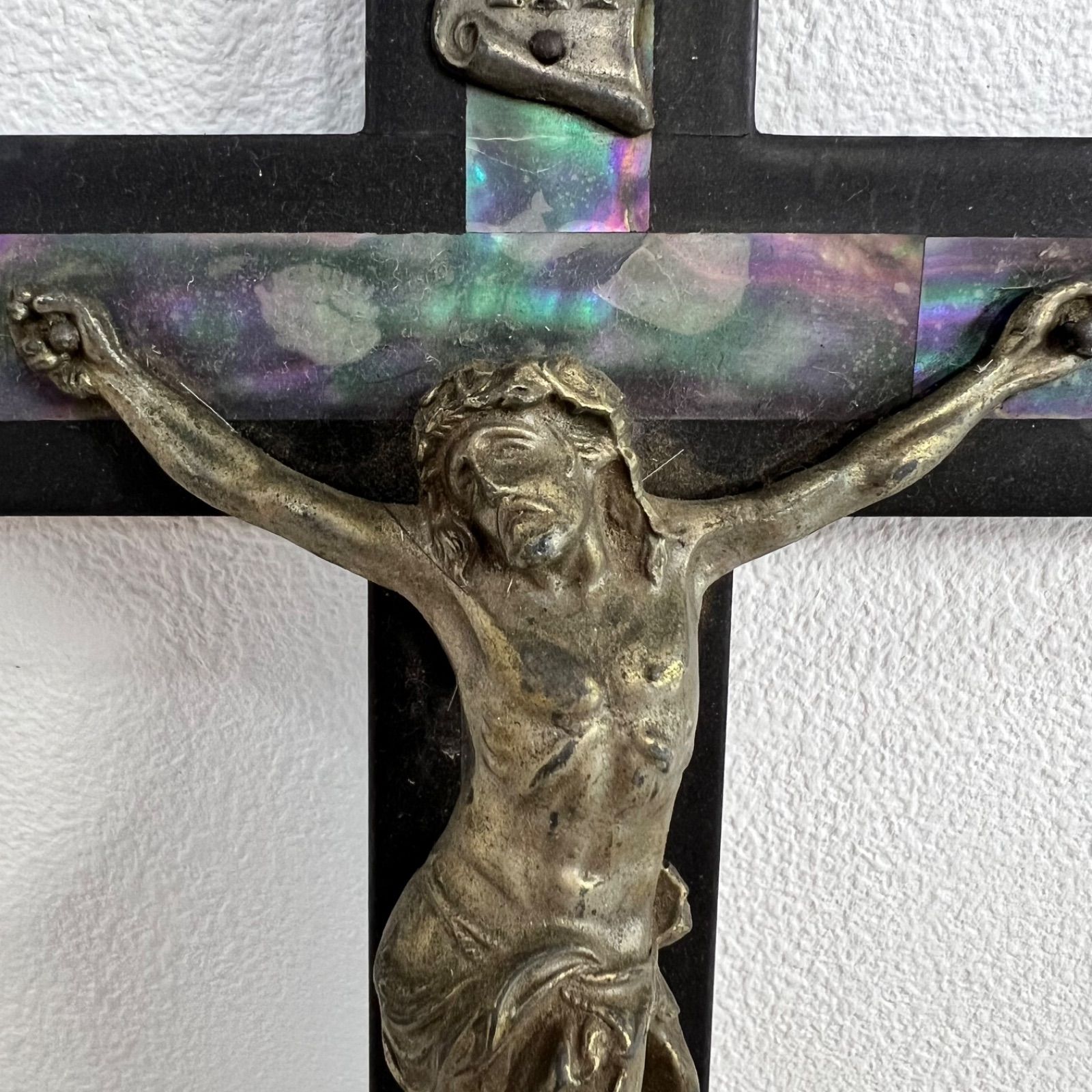 ヴィンテージ】木製 十字架 イエス像 INRI キリスト クロス - メルカリ