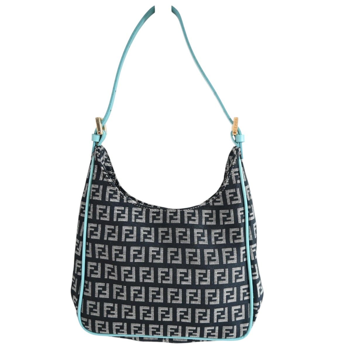 美品 FENDI フェンディ ズッキーノ キャンバス/レザー ワンショルダー