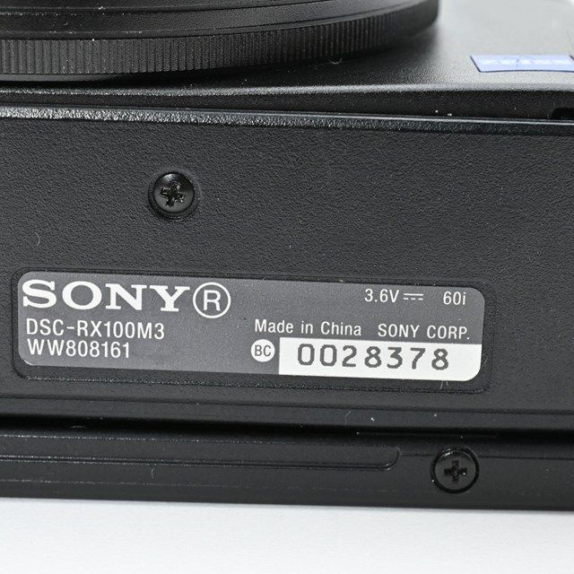 ジャンク品＞ SONY サイバーショット DSC-RX100M3｜電源エラー表示あり