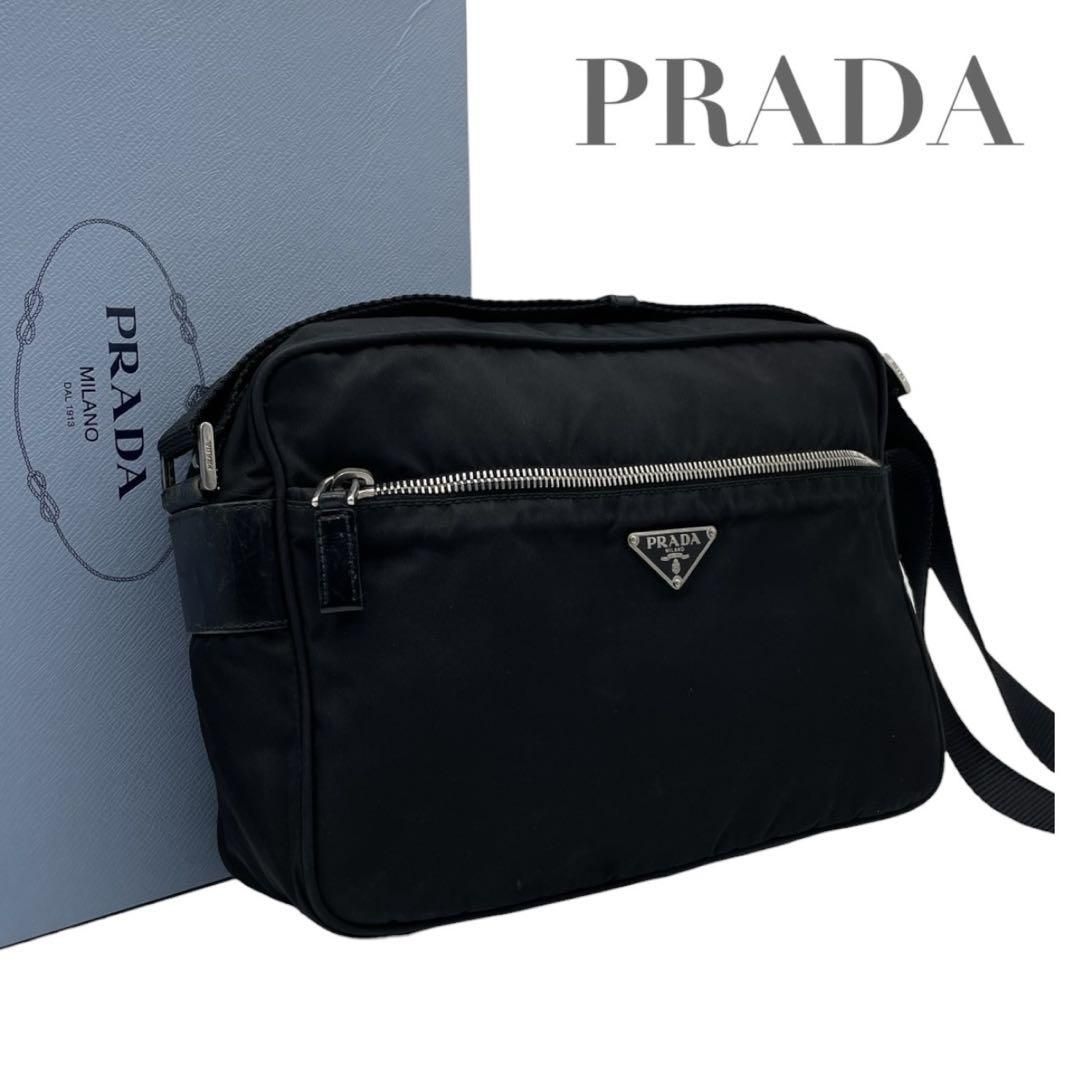 価格交渉/質問大歓迎♪】【極美品】プラダ ナイロン 三角ロゴ
