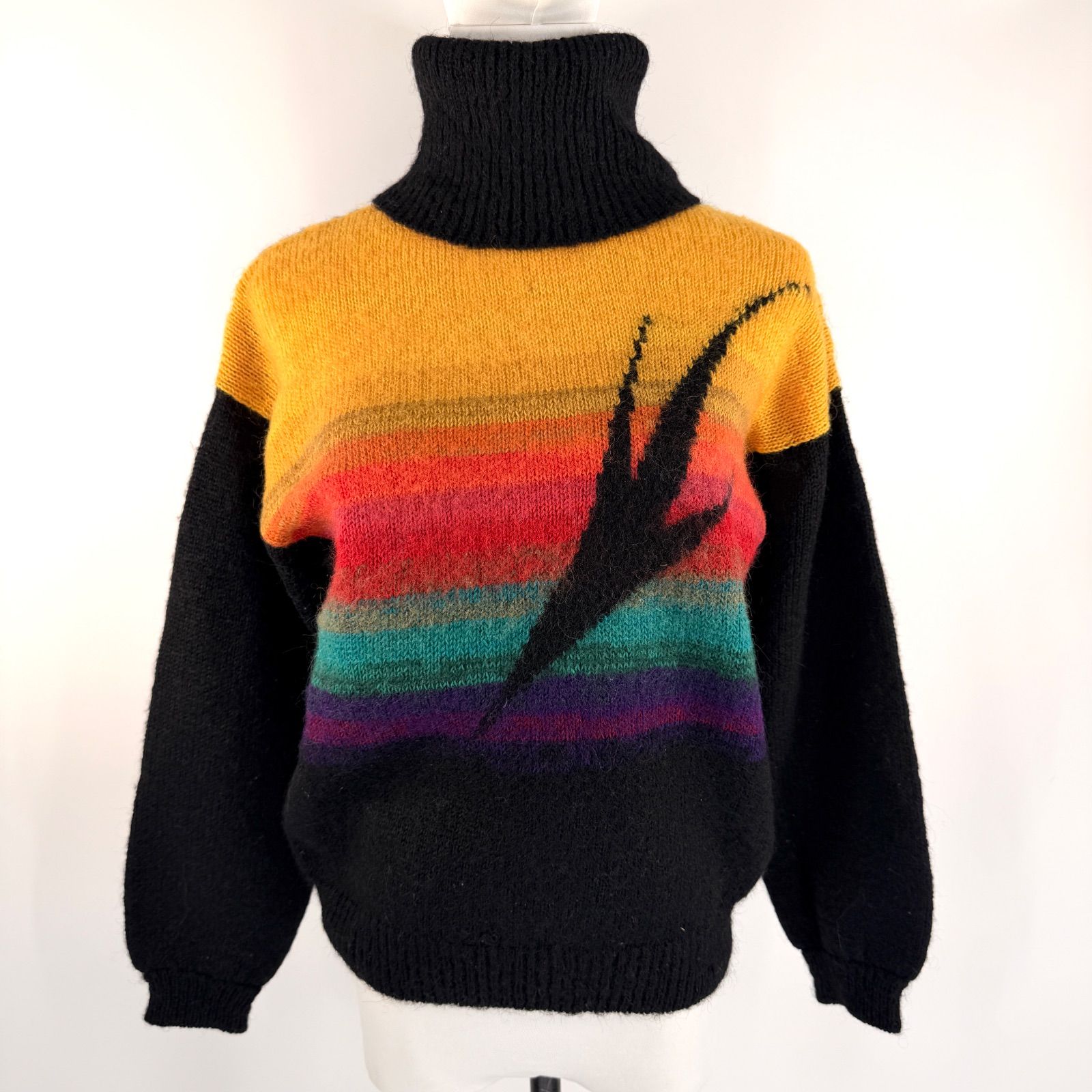 80s 90s Vintage Archive 顔タグ 日本製 山本寛斎 タートルネック