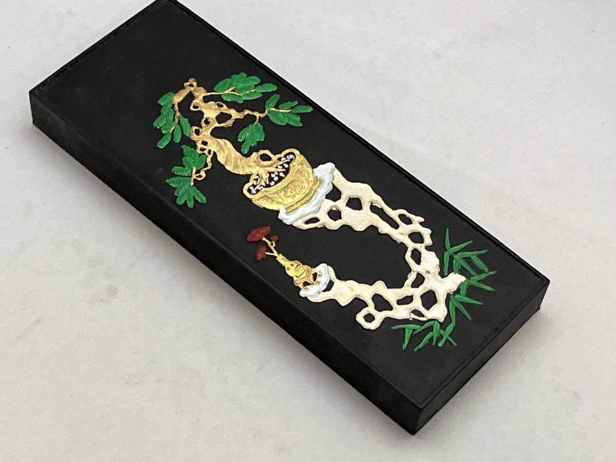 未使用品 超希少品】中国書画墨 古墨 唐墨 徴州旌徳胡開文製 3点セット