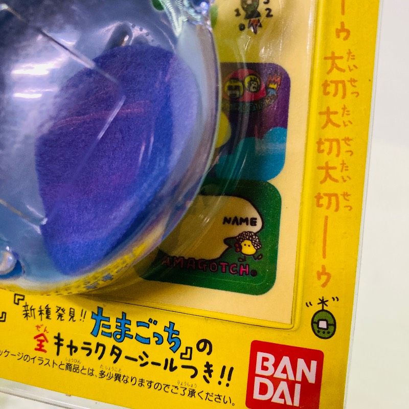 未使用品】BANDAI たまごっちケース ブルー 青 全キャラクター シール