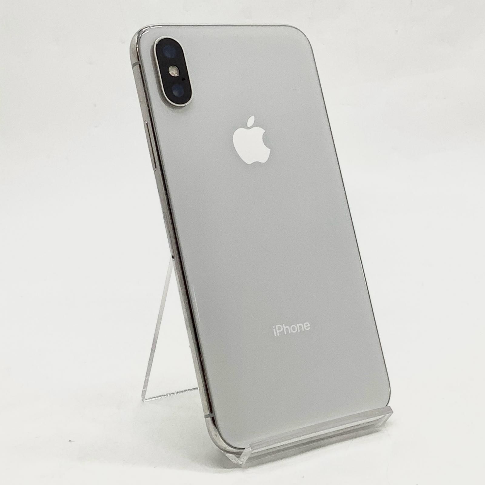 最速発送】 iPhone X 256GB シルバー Softbank 白ロム【難有】 80