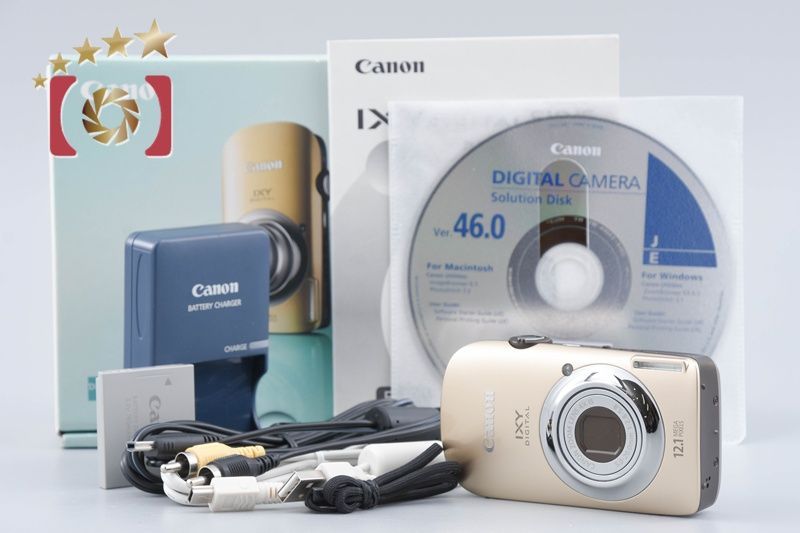 中古】Canon キヤノン IXY Digital 510 IS ゴールド コンパクト