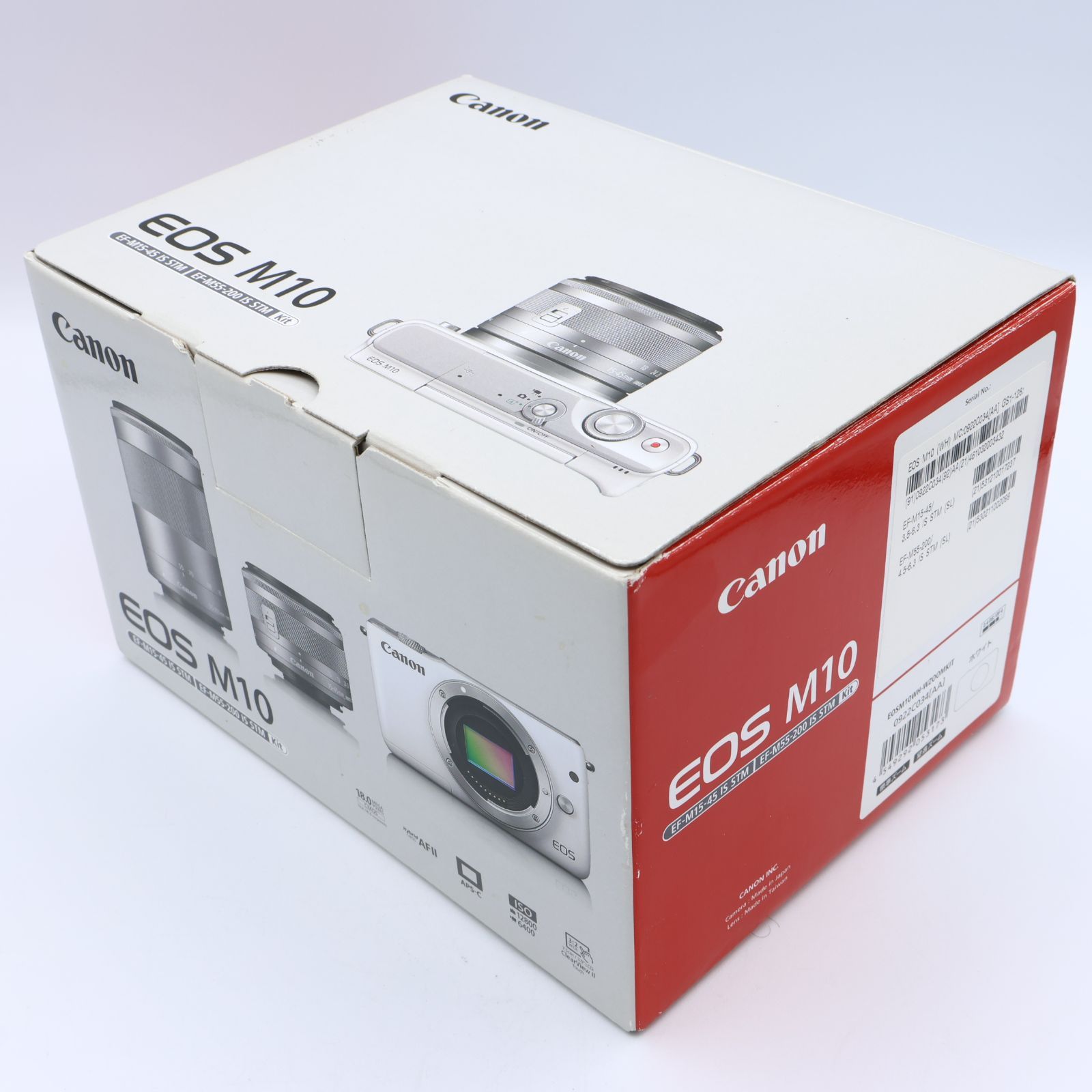 Canon キヤノン EOS M10 ダブルズームキット(ホワイト) EF-M15-45mm EF