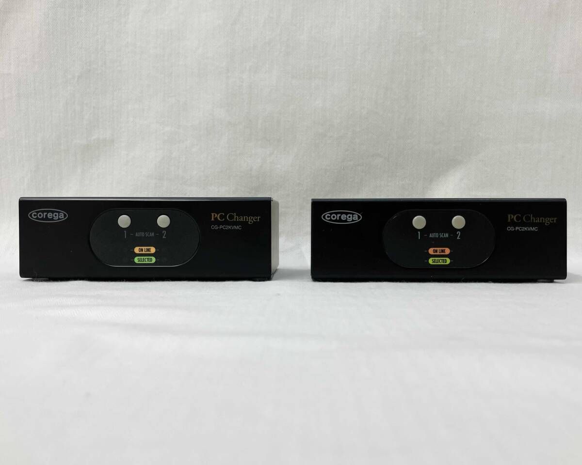 動作確認済] Corega コレガ パソコン自動切替器 2個セット PC2台用