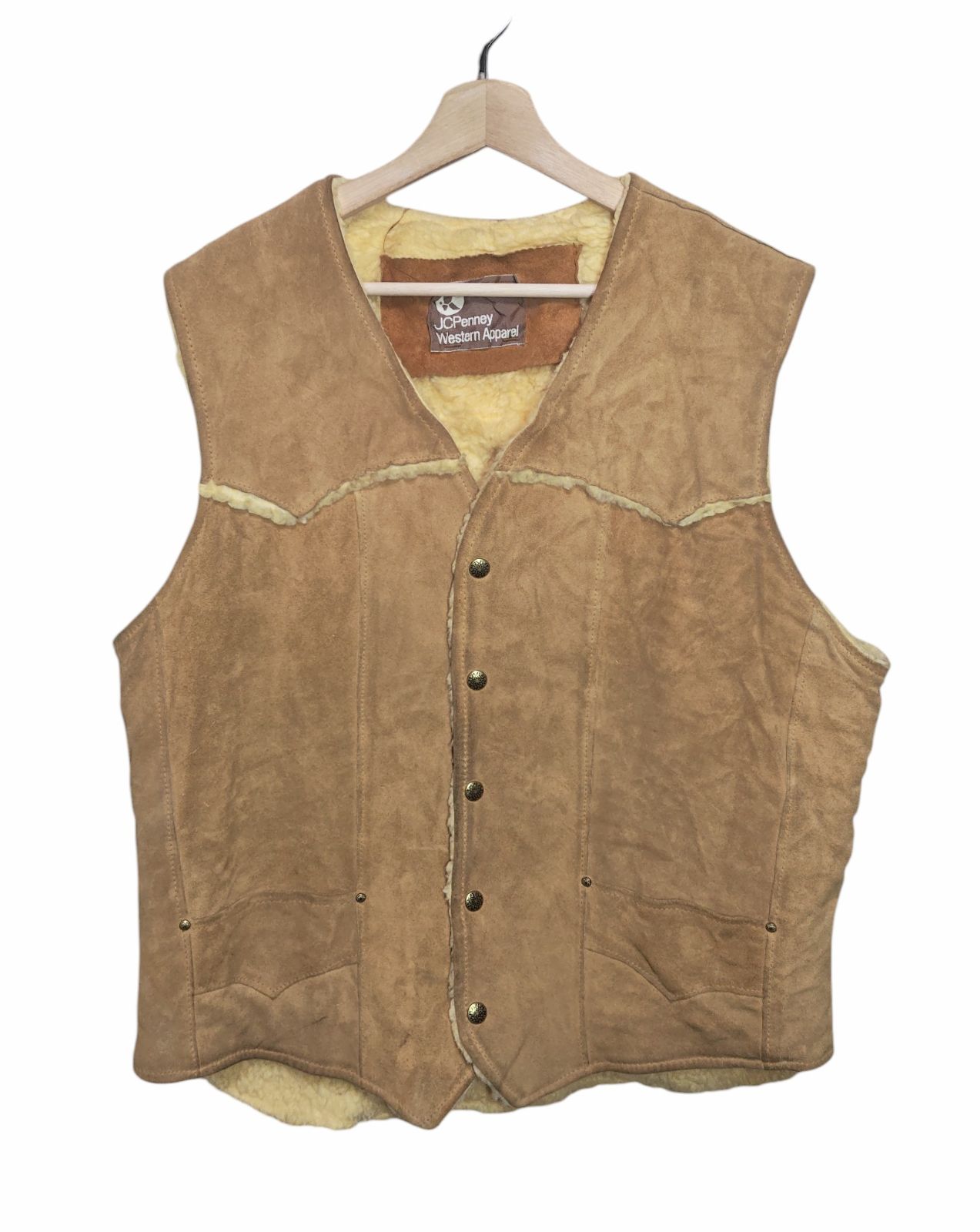 70s JCPenney ジェイシーペニー Western Apparel スエードボアベスト