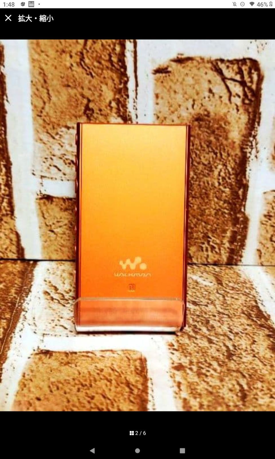 SONY WALKMAN NW-A105 オレンジ 本品のみでございます。マイクロ SD16G